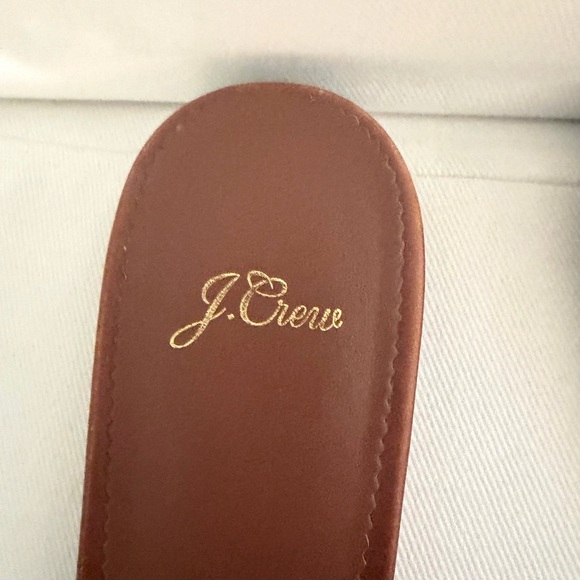 J. Crew Brown, Leather Strappy Mules. - Picture 2 of 6